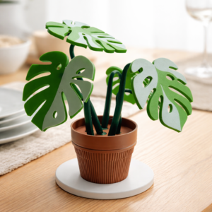 3d printed magnetic plant coaster