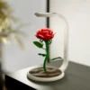 3d printed rose lamp with led lamp kit