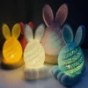 3d printed rabbit light lamp