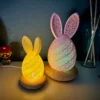 3d printed rabbit light lamp