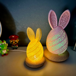 3d printed rabbit light lamp