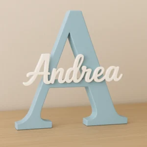 Customizable Parametric Name+Letter Model