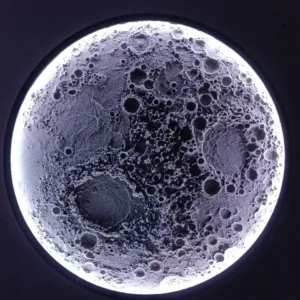 Large Illuminated Lunar Wall Lamp